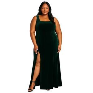 Lulu's Dark Green Maxi Dress